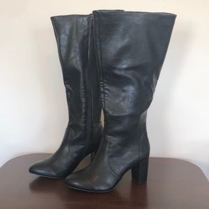 NIB Torrid Black Faux Leather Boot WIDE WIDTH